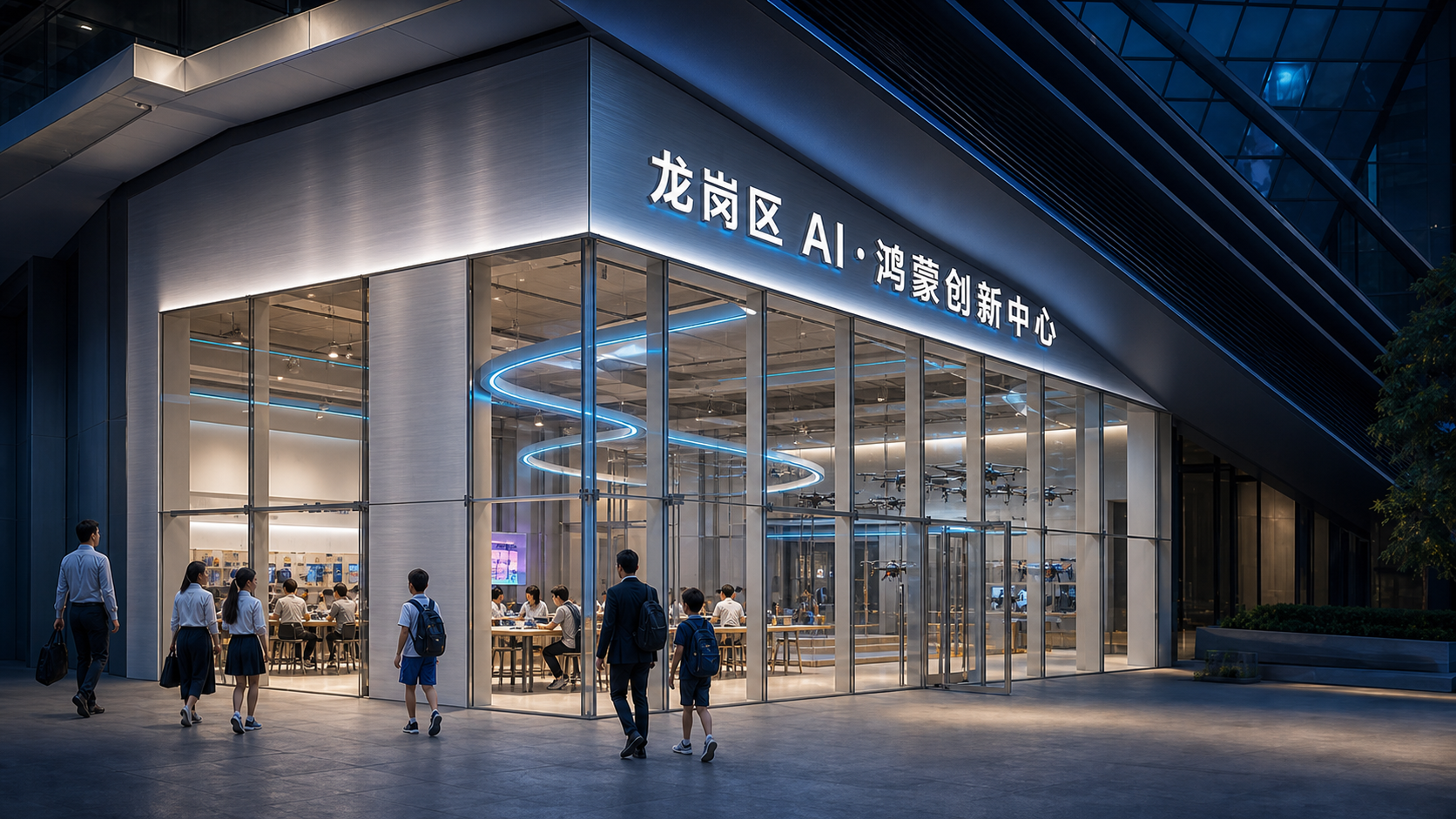 AI鸿蒙创新中心外观概念图